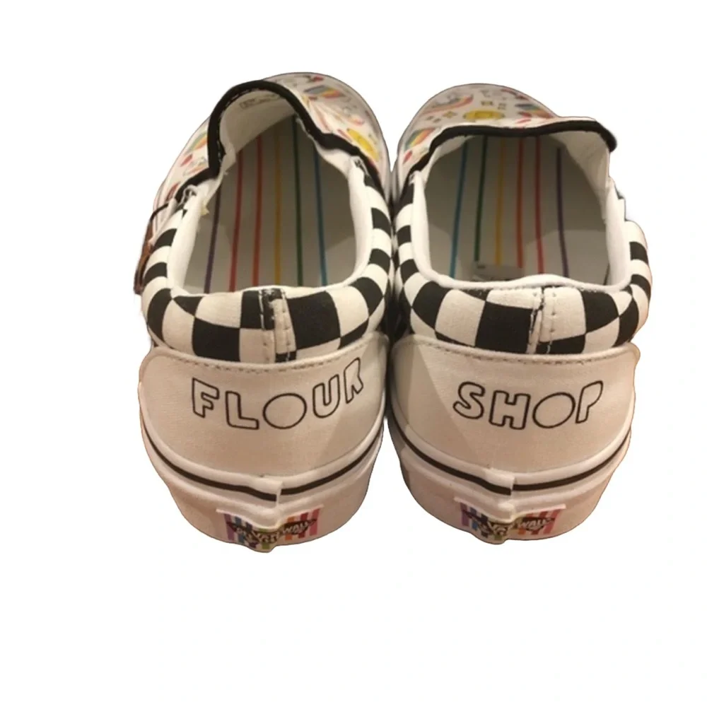 Vans Flour Shop Icon Checker Board Women Size 6.5 - Picture 3 of 4